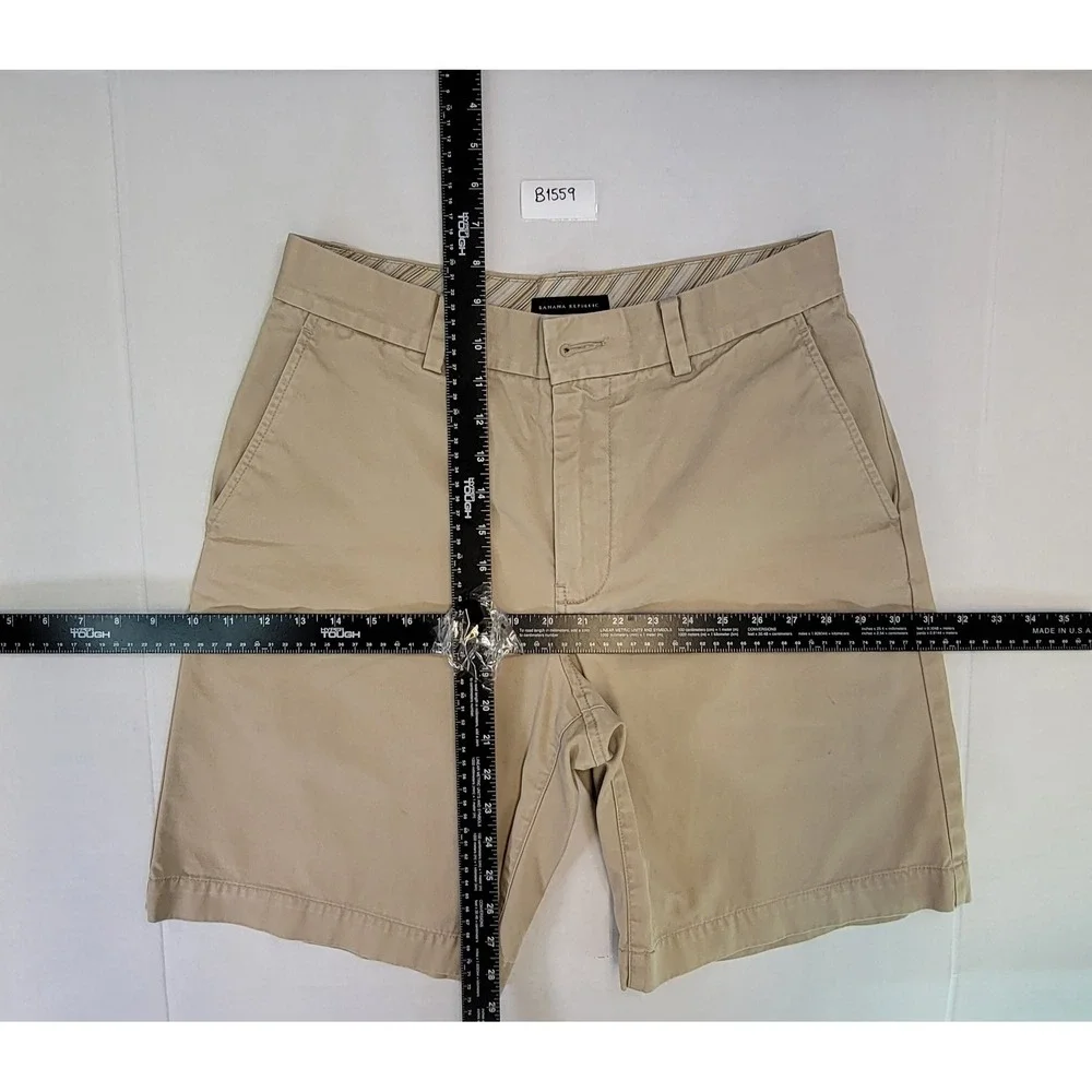 Banana Republic‎ Mens Khaki Chino Shorts Size 30 Flat Front Casual Summer